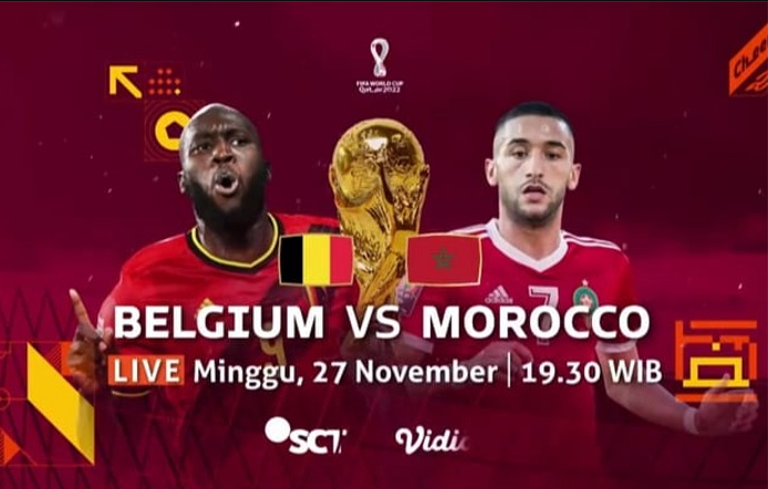 Hasil Pertandingan Belgia vs Maroko Piala Dunia 2022