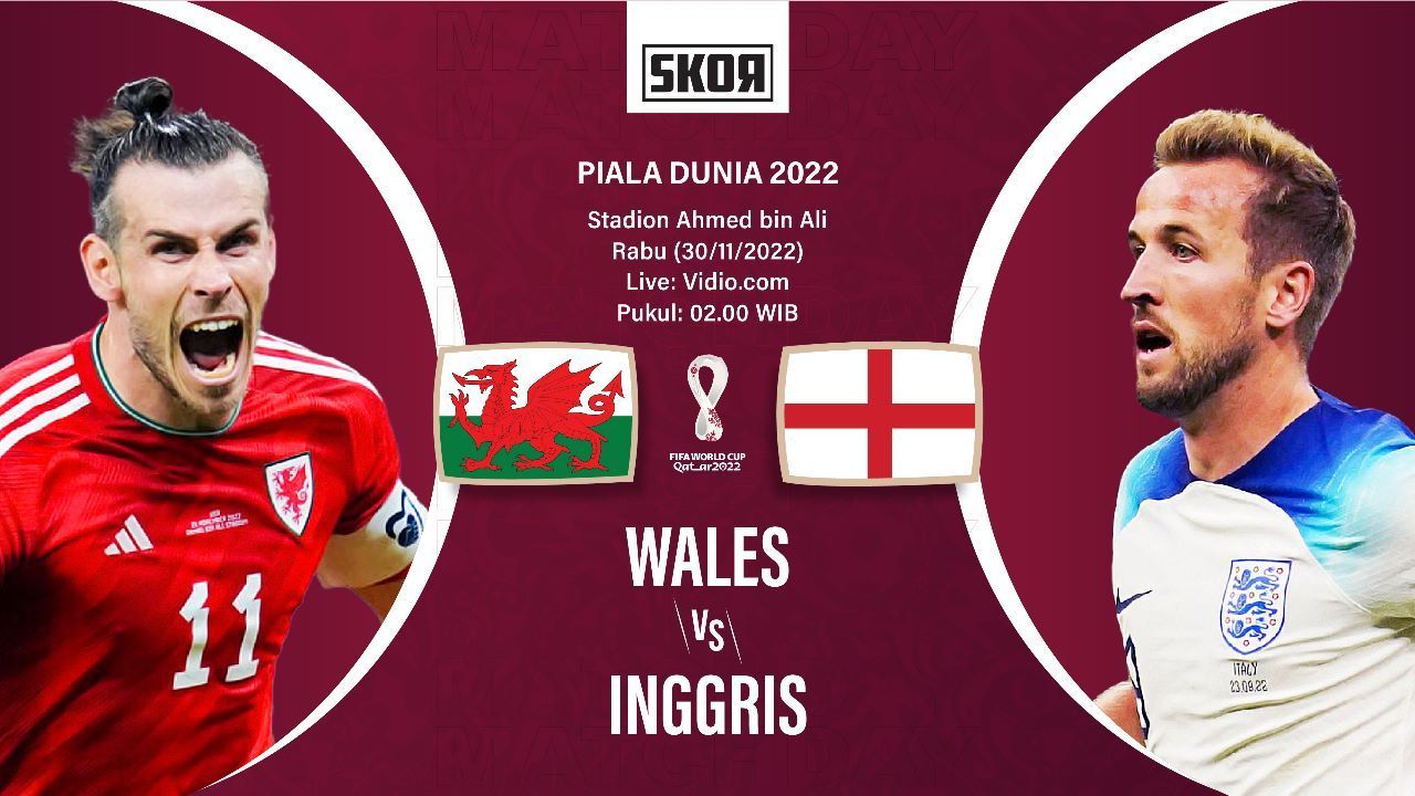 Hasil Pertandingan Wales Vs Inggris Piala Dunia 2022